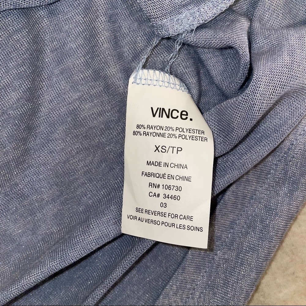 Vince Womens Blue Long Sleeve Top size‎ XS - Picture 6 of 9